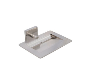 Square Soap Basket Brushed Stainless Steel | Mint Accessories