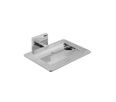 Square Soap Basket Chrome | Mint Accessories