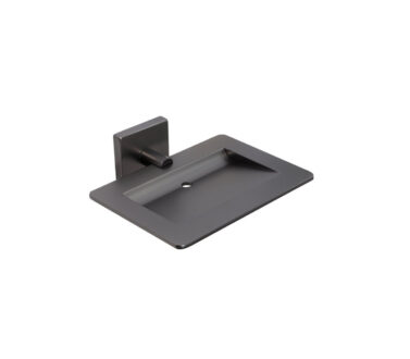 Square Soap Basket Gunmetal | Mint Accessories