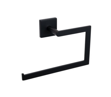 Square Towel Ring Black | Mint Accessories