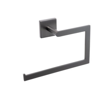 Square Towel Ring Gunmetal | Mint Accessories