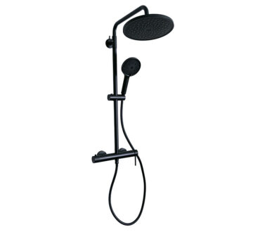 Exposed Shower Set Black | Showers