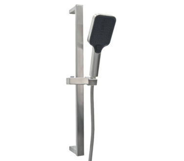 Rectangular 4 Function Rail Set Brushed Stainless Steel | Showers