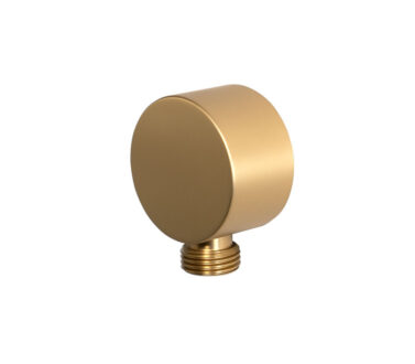 Round Wall Outlet Brushed Brass | Showers Miscellaneous