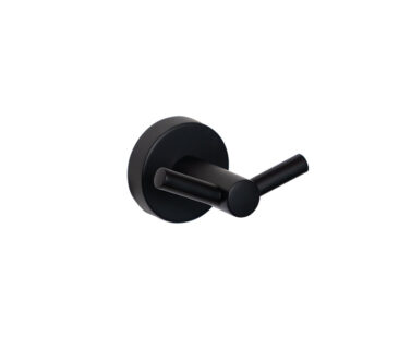 Double Robe Hook Black | Ginger Accessories