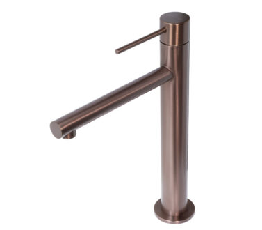 High Basin Mixer Tap | Lace Brushed Bronze
