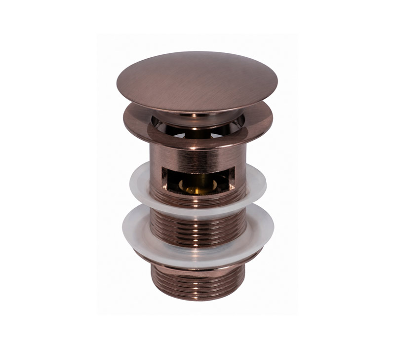 Basin Clicker Waste Slotted Brushed Bronze - 32mm | Plumbing Spares