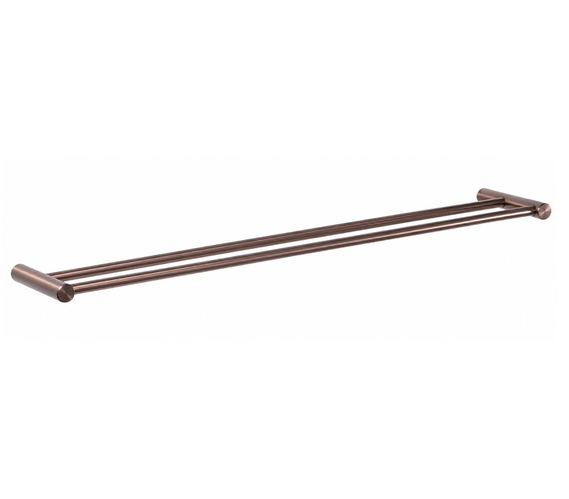 Double Towel Rail Brushed Bronze - 600mm | Sage Accessories