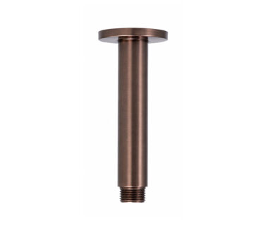 Shower Arm Vertical Brushed Bronze - 150mm | Shower Arms